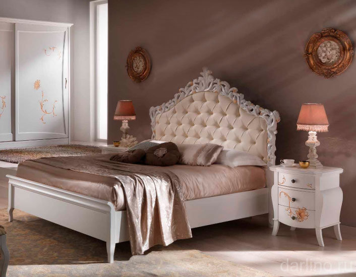 Кровать с мягким изголовьем 623 Beatrice