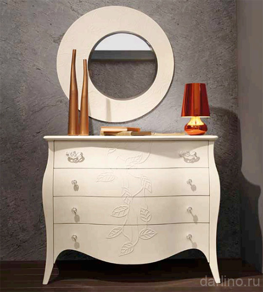 Комод 4 ящика с декором Deco