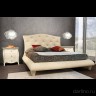Кровать с фигурным мягким изголовьем Deco