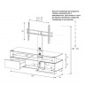 Тумба ТВ Sonorous MD 8143 C INX WHT
