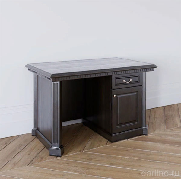 Стол письменный однотумбовый Aletan Wood