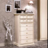 Комод высокий 7 ящиков Ambra Bianco