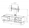 Тумба ТВ Sonorous MD 8540 B INX MOL